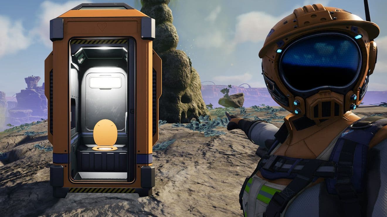 Banner panorâmico de Satisfactory