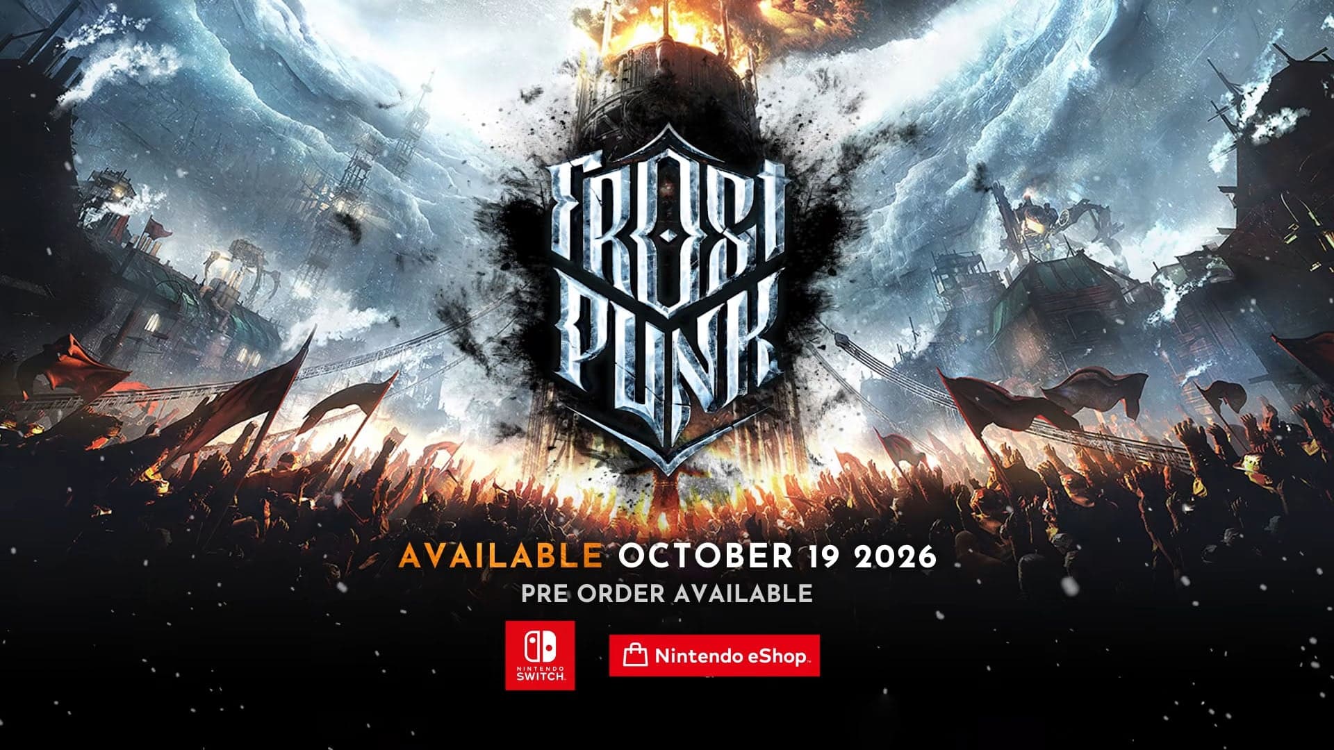 Banner panorâmico de Frostpunk